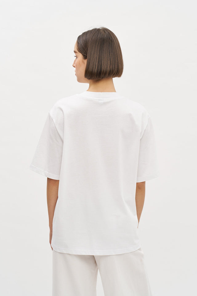 Future Flourish Oversized T White