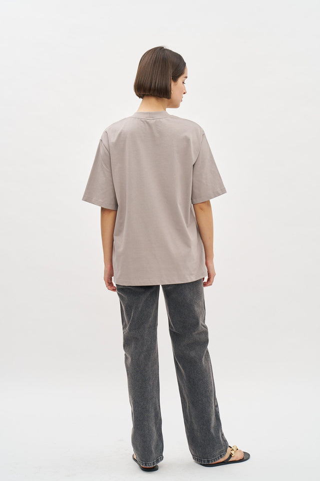 Future Flourish Oversized T Grey