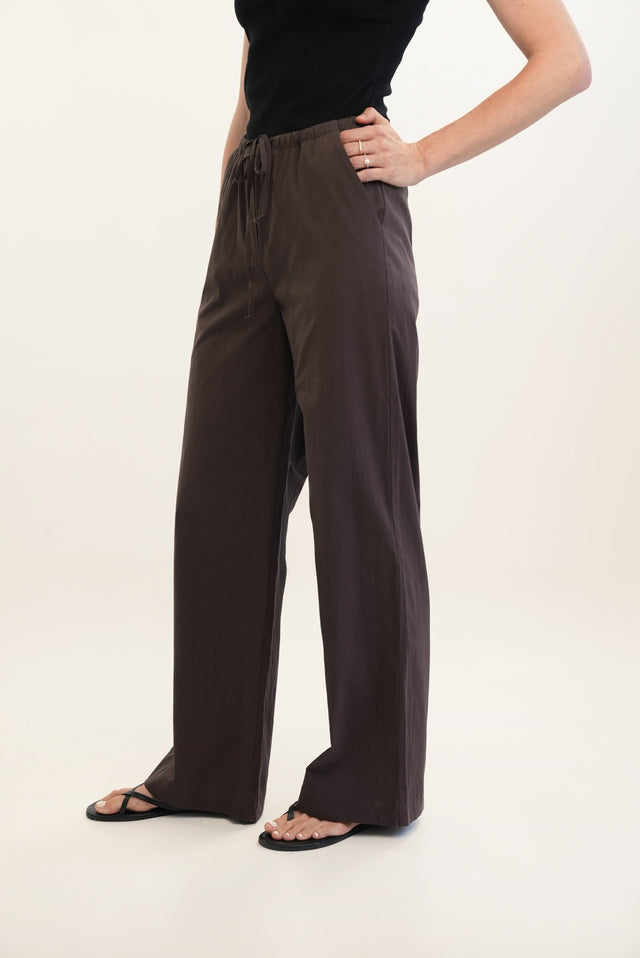 Uma Pants Cotton Espresso