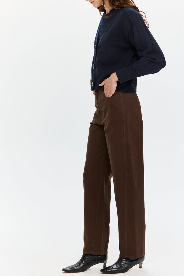 Barrel Leg Pants Brown