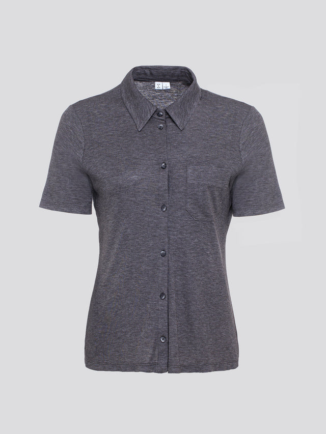 Alison Soft Blouse Dark Grey