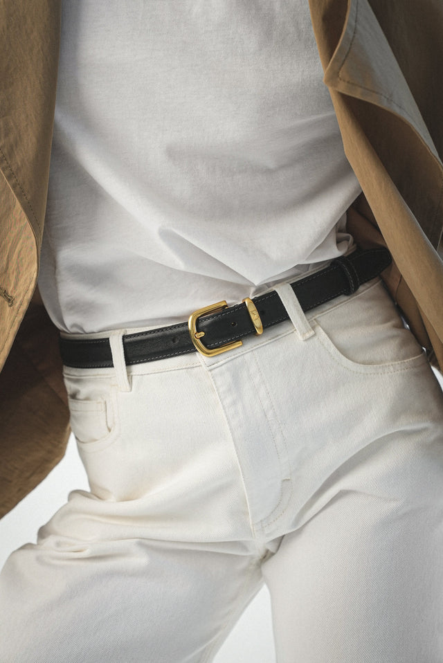 TRES Signature Belt Black Gold