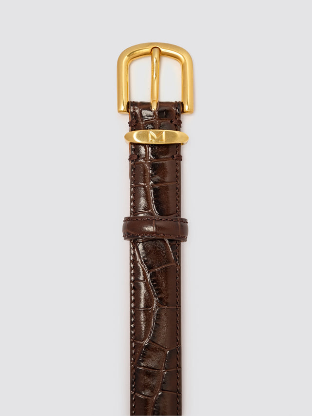 TRES Signature Belt Croco