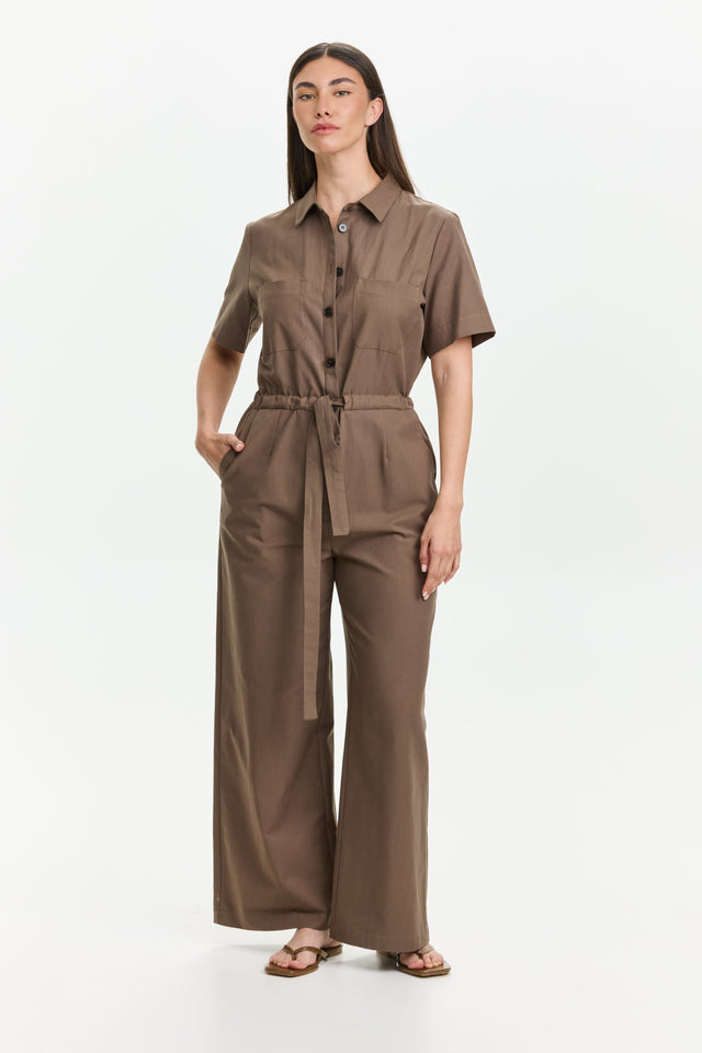 Ally Jumpsuit Dusty Brown