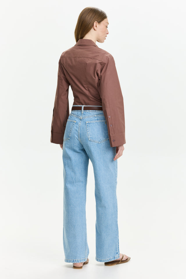 Wide Leg Denim Light Blue