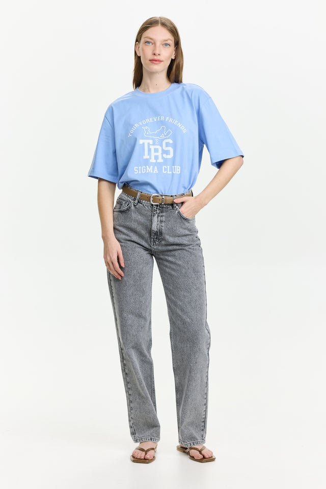 TRES Oversized T Blue