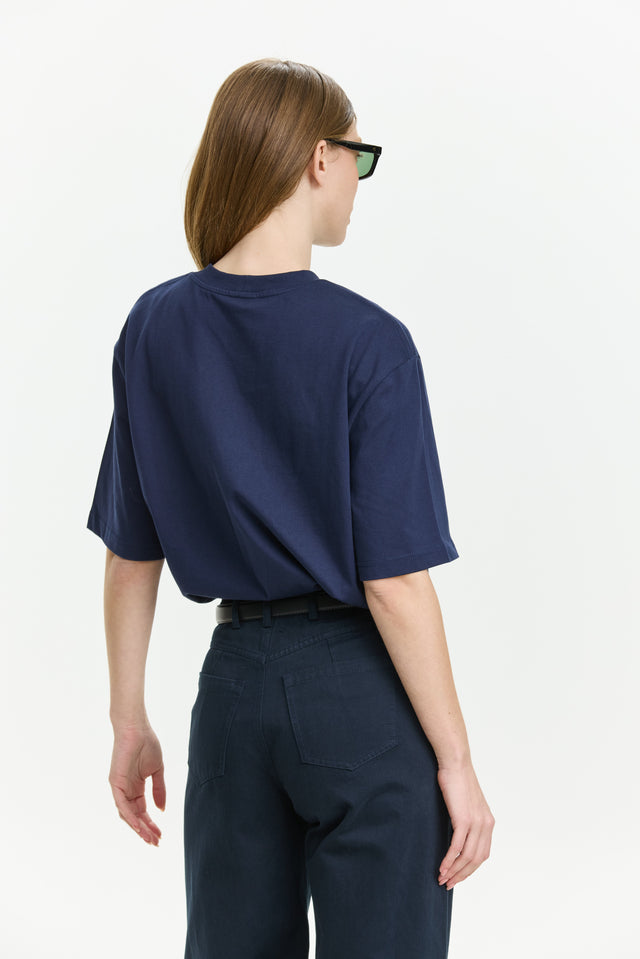 TRES Oversized T Navy