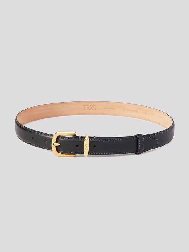 TRES Signature Belt Black Gold
