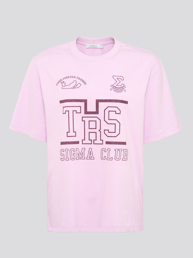 TRES Oversized T Pink Lavender