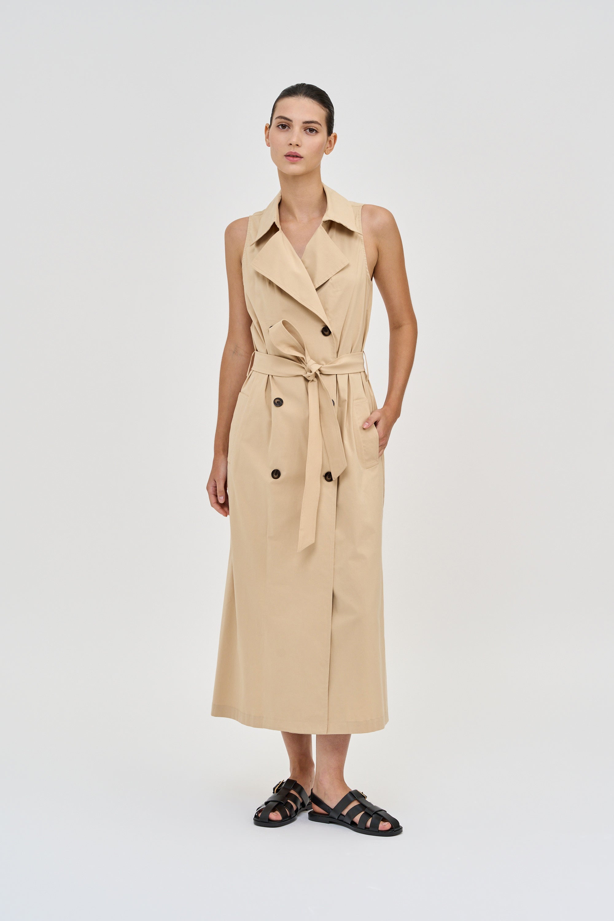 trench coat dress TRENCH COAT DRESS Rue15 by Muneera Al Majed