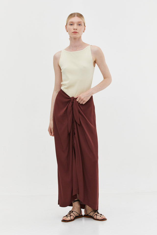Jasmin Skirt Burgundy