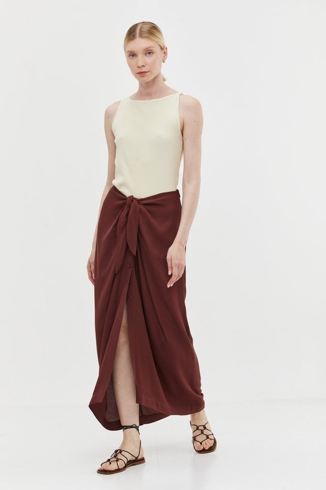 Jasmin Skirt Burgundy