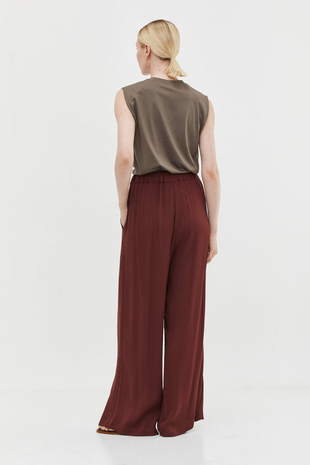 Ivy Ecovero Pants Burgundy