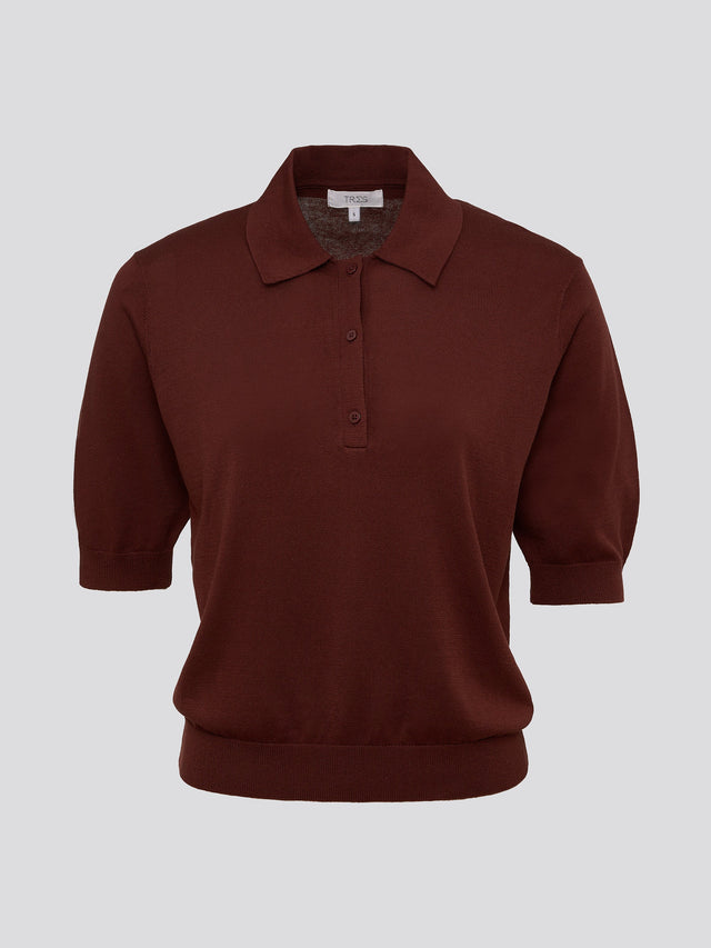 Short Sleeve Polo Chocolate