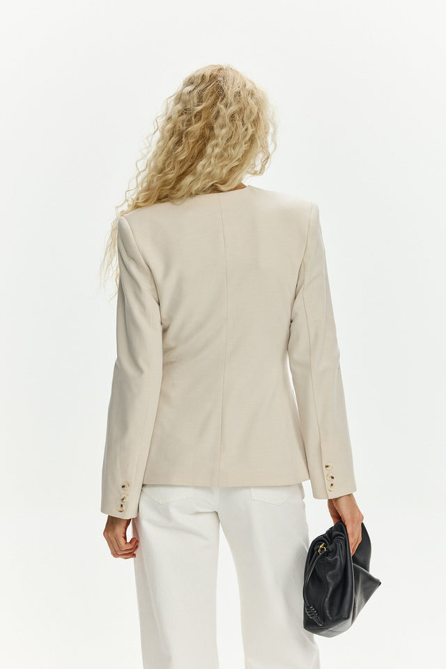 Ines Soft Blazer Beige