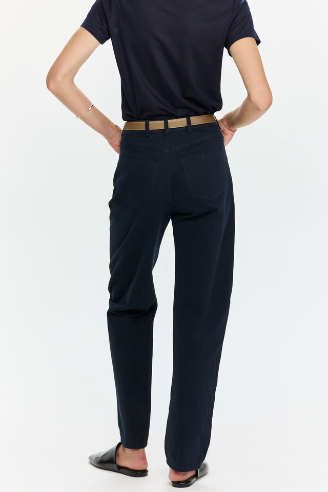 Barrel Leg Pants Navy
