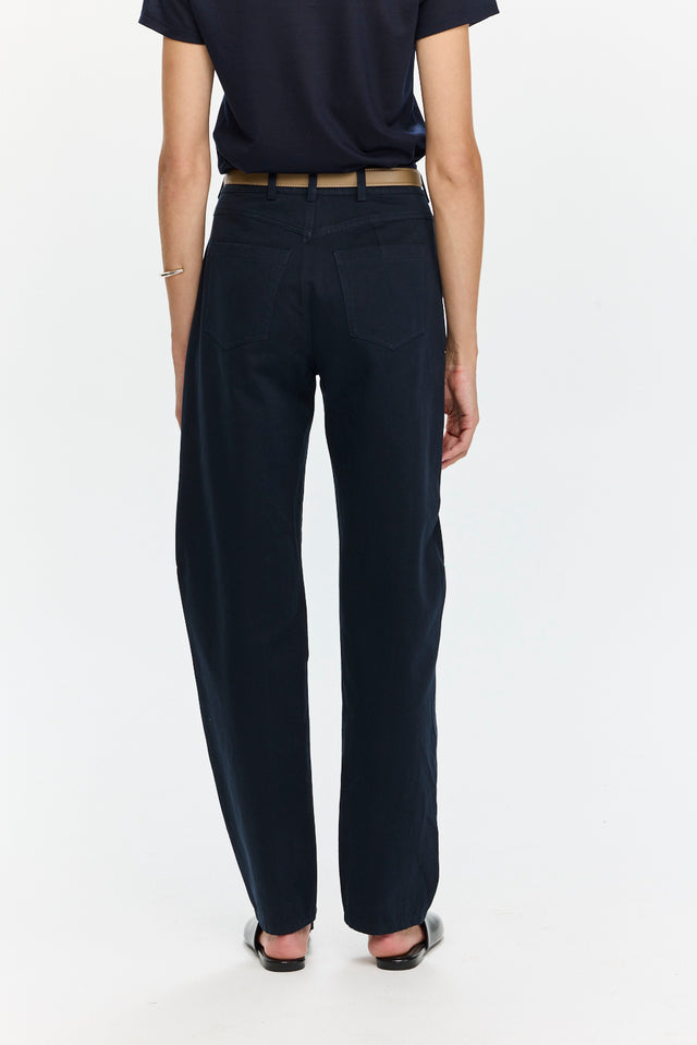Barrel Leg Pants Navy