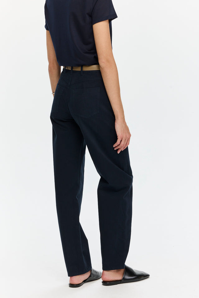 Barrel Leg Pants Navy