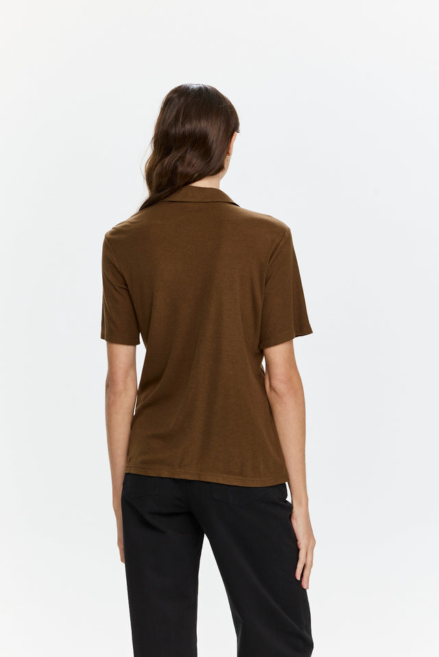 Alison Soft Blouse Brown
