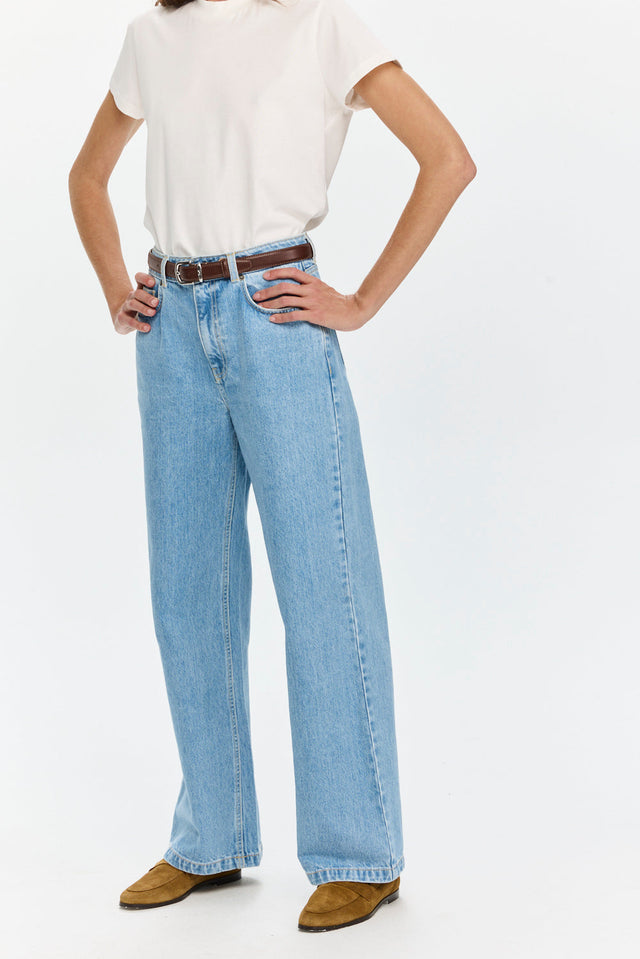 Wide Leg Denim Light Blue