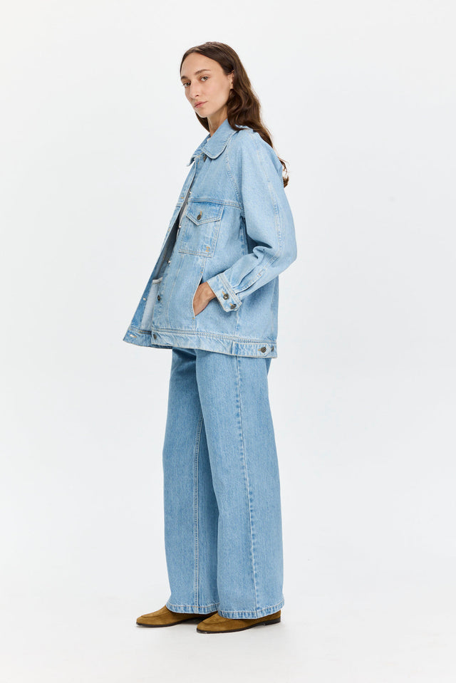 Denim Jacket Sky Blue