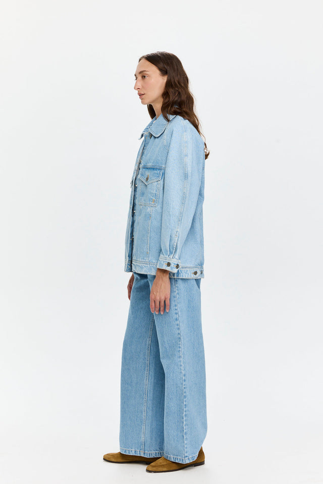 Denim Jacket Sky Blue