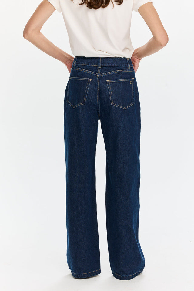 Wide Leg Denim Dark Indigo