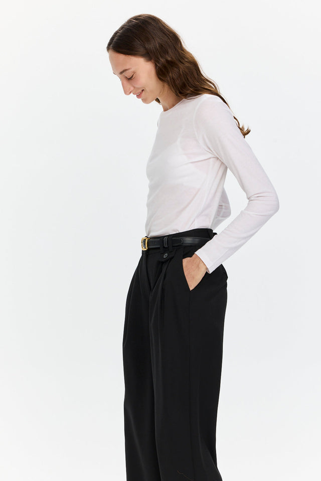 Mili Tencel Silk Top White