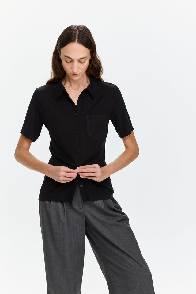 Alison Soft Blouse Black