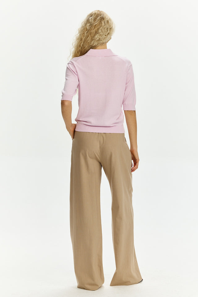 Short Sleeve Polo Pink