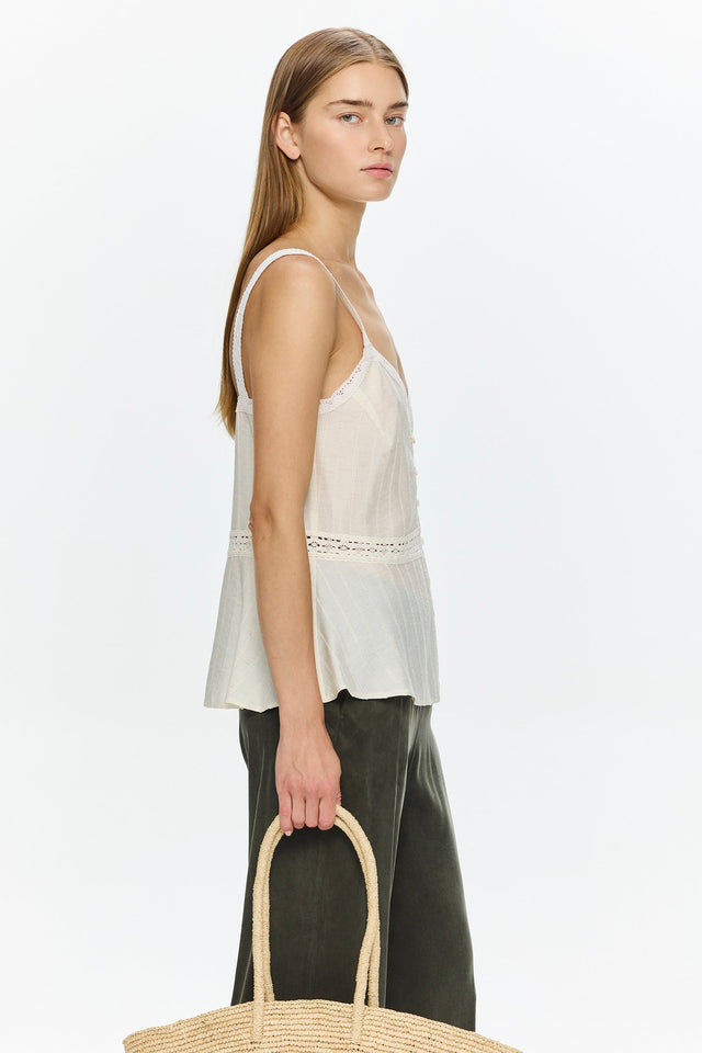 Emma Lace Top Creme