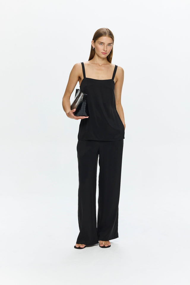 Alex Cupro Pants Black