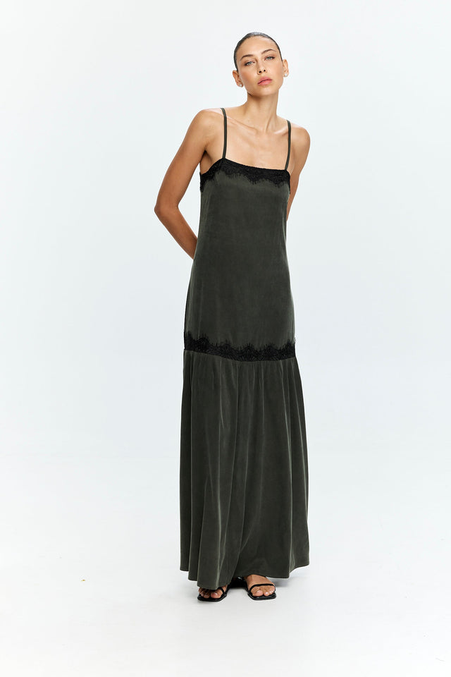 Charlie Lace Dress Olive