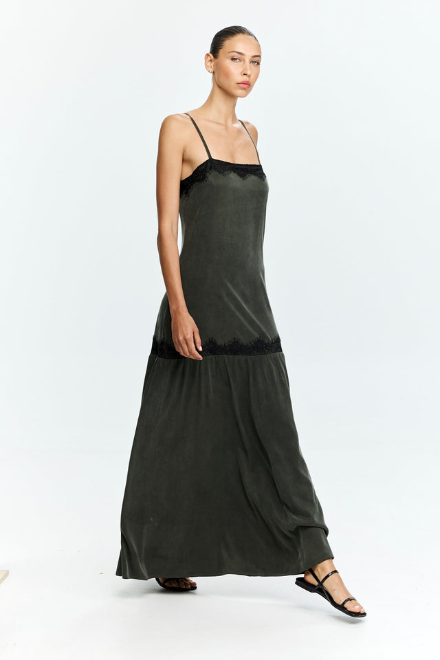 Charlie Lace Dress Olive