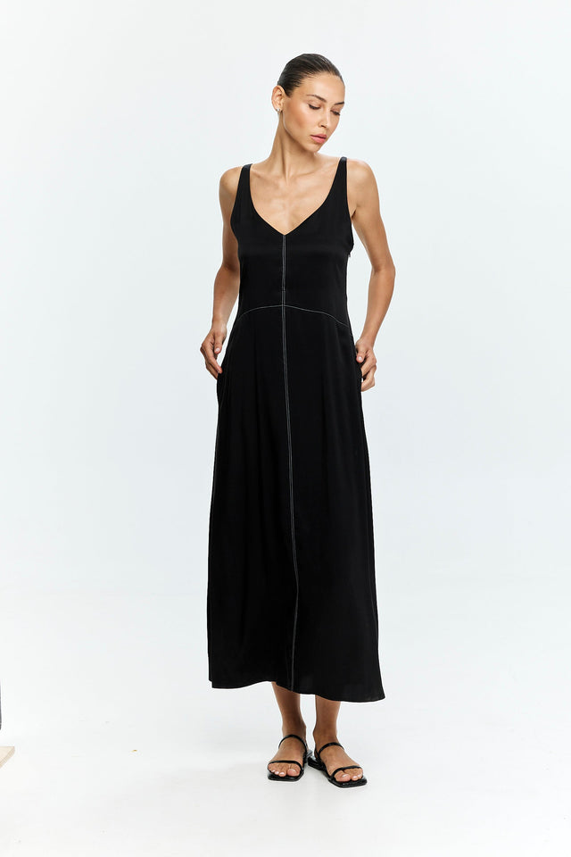 Kate Cupro Dress Black