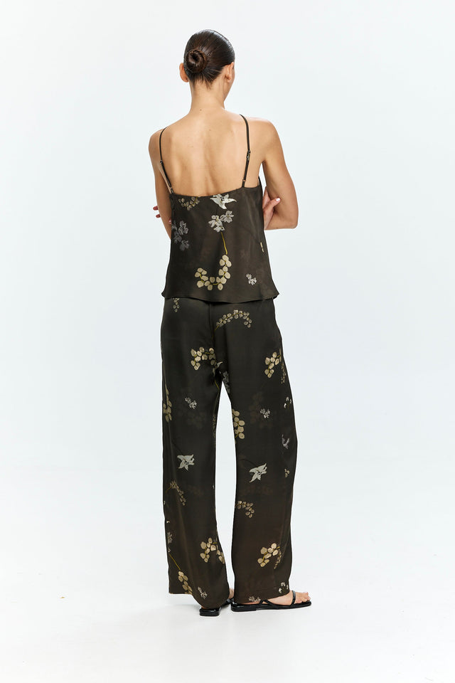 Alex Pants Printed Chocolate