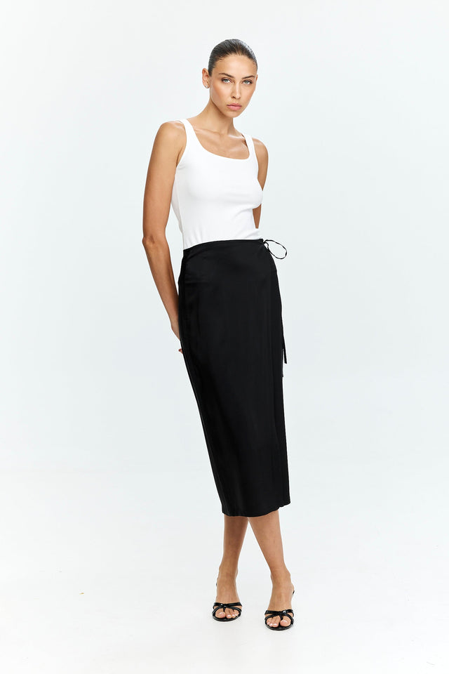 Harper Wrap Skirt Black