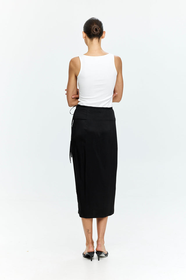 Harper Wrap Skirt Black