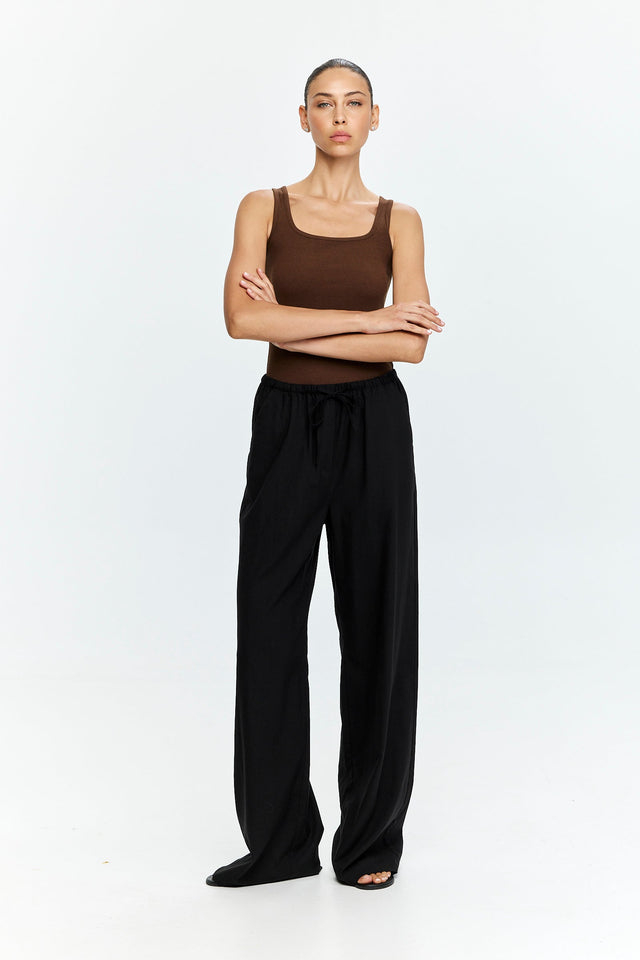 Uma Pants Cotton Black