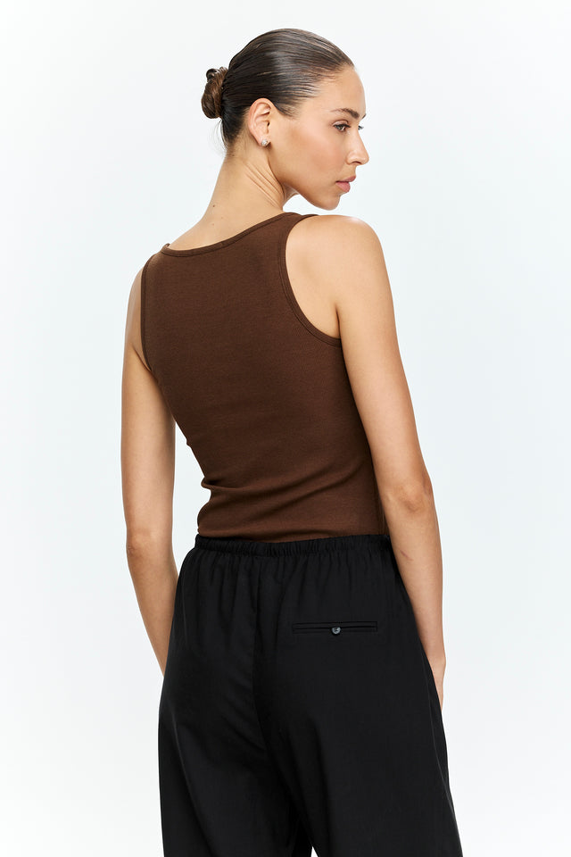 Chloe Tank Top Brown
