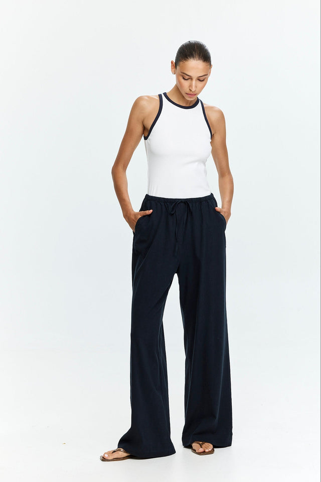 Uma Pants Cotton Blue
