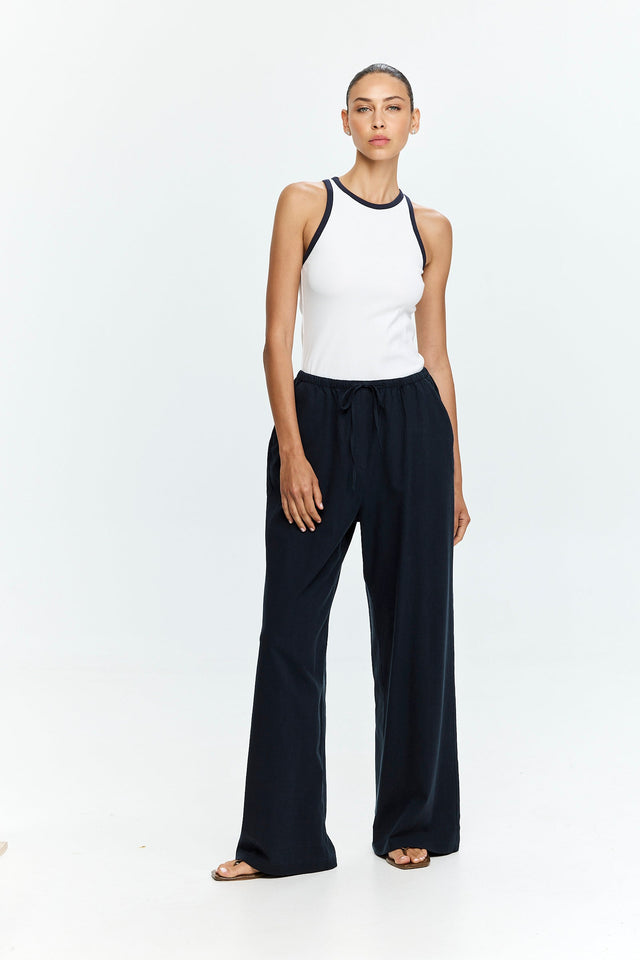 Uma Pants Cotton Blue