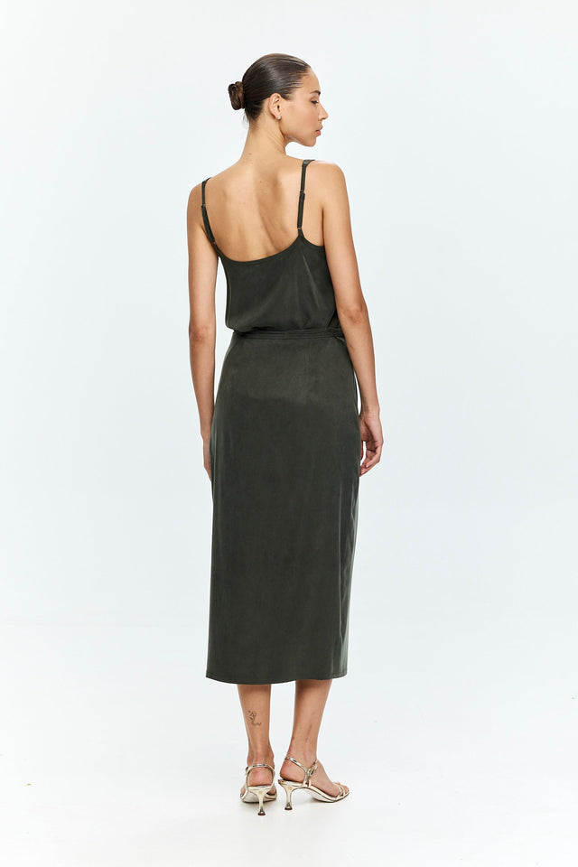 Harper Wrap Skirt Olive