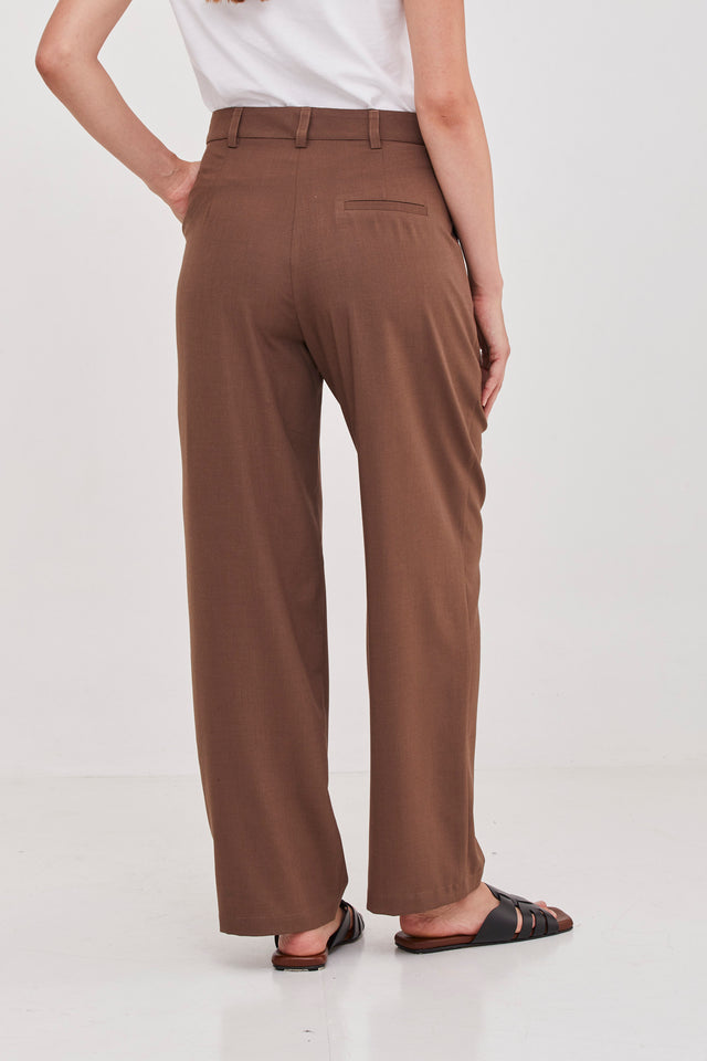 Noah Tailored Pants Brown