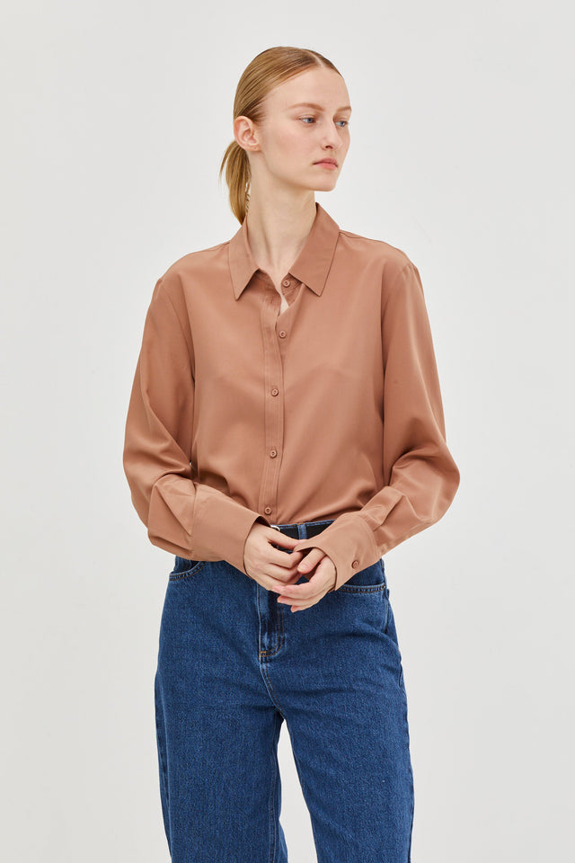 Molly Silk Blouse Nude