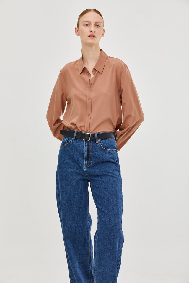 Molly Silk Blouse Nude