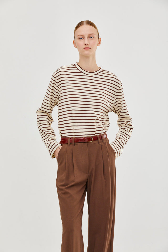 Long Sleeve T Natural Brown