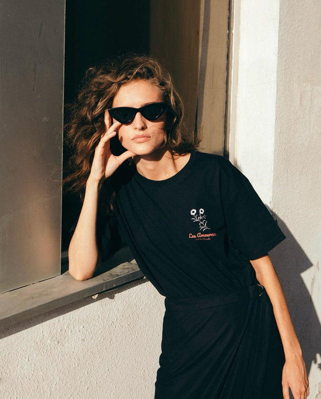 The lovers Oversized T Black