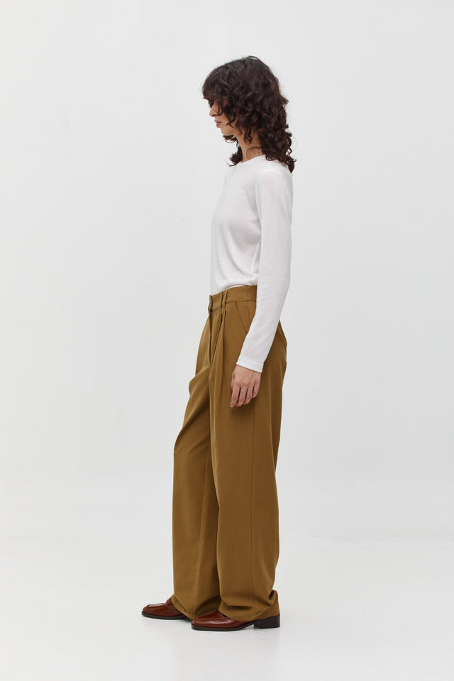 Noah Tencel Pants Khaki