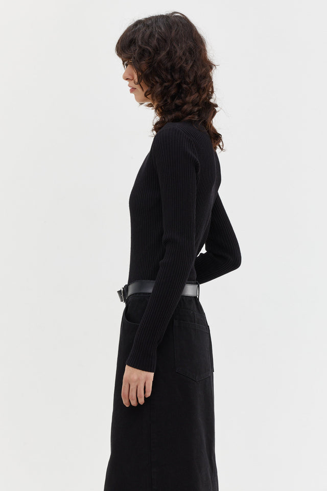 Eva Turtleneck Black